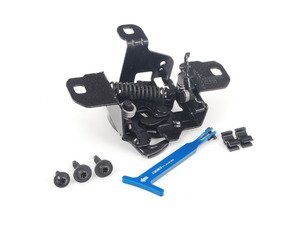 ES#2807039 - 004200ECS02KT5 - Hood Release Kit - With Blue Billet Aluminum Release Rod - The most common failure points in your hood release system - Assembled By ECS - 