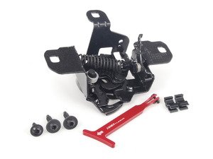 ES#2807038 - 004200ECS02KT4 - Hood Release Kit - With Red Billet Aluminum Release Rod - The most common failure points in your hood release system - Assembled By ECS - 