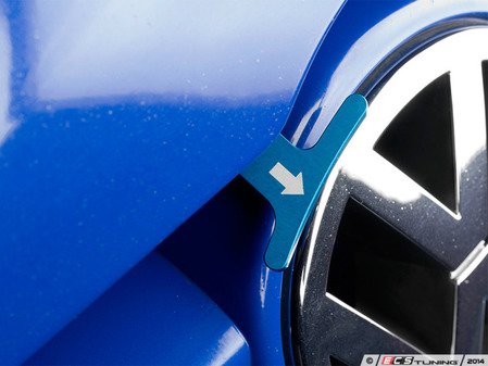 ES#2748849 - 4200ECS01A-04 - Billet Aluminum Hood Pull Release Rod - Blue Anodized - (NO LONGER AVAILABLE) - Billet aluminum hood release replacement for plastic OEM hood pull - ECS - 