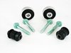 ES#7261 - 1h0498000 - Heavy Duty Control Arm Bushing Set - Comes with two OE bushings, two HD bushings & OEM hardware - Assembled By ECS - Volkswagen