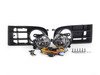 ES#2718438 - 1K0998009 - Fog Light Conversion Kit - 3 Bar Grille - Complete fog light installation kit for your MKV Rabbit - Includes bulbs - Assembled By ECS - Volkswagen