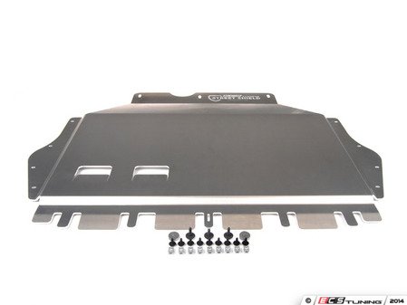 ES#2738920 - 003425ECS01AKT -  ECS Tuning Aluminum Street Shield Skid Plate Kit - Protect your vehicle's fragile oil pan and under carriage with this 3/16" (4.76mm) thick aluminum skid plate - ECS - Audi Volkswagen