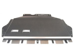 ES#2777055 - 003425ECS02KT -  ECS Tuning Aluminum Street Shield Skid Plate Kit - Protect your vehicle's fragile oil pan and undercarriage with this 3/16" (4.76mm) thick aluminum skid plate - ECS - Volkswagen