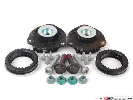 ES#2627431 - 8J0412331KT - Upgraded Front Strut Mount Kit - Stiffer OE-style strut mounts with included hardware - Assembled By ECS - Audi