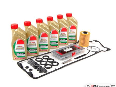 ES#2777613 - s54vadjKT - S54 Valve Adjustment Kit - With Gaskets & Oil Service - Includes valve cover gasket, valve shim set with feeler gauges and installer tool, plus an oil service kit!! - Assembled By ECS - BMW