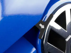 Billet Aluminum Hood Pull Release Rod - Black Anodized