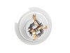 ES#340020 - 3B0953123D - Bulb Socket  - (NO LONGER AVAILABLE) - Socket for left & right front turn signals, 3 pin - Genuine Volkswagen Audi - 