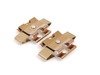 ES#2795554 - 34110444738KT4 - Front 6-Piston Big Brake Kit (338x26) - Upgrade to ECS V5 1-piece coated rotors and 6-piston calipers with ECS DD23 Daily Driver pads - Assembled By ECS - BMW