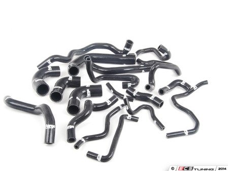 ES#2739896 - FMKC5R32 - Silicone Coolant Hose Kit - Black Hoses - Improves performance, durability, along with providing a cleaner look - Forge - Volkswagen