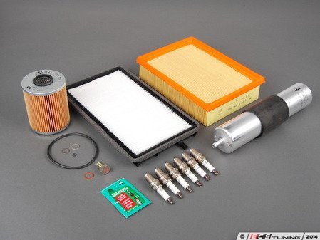 ES#2723016 - S50INS2DKT2 - "Dry" Inspection II Service Kit - Includes spark plugs and all filters - add your preferred fluids for a complete service - Genuine BMW - BMW