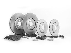 ES#2722994 - 1J0615301AAKTAKT - Front & Rear Brake Service Kit - (NO LONGER AVAILABLE) - Featuring Genuine rotors and pads - Genuine Volkswagen Audi - 