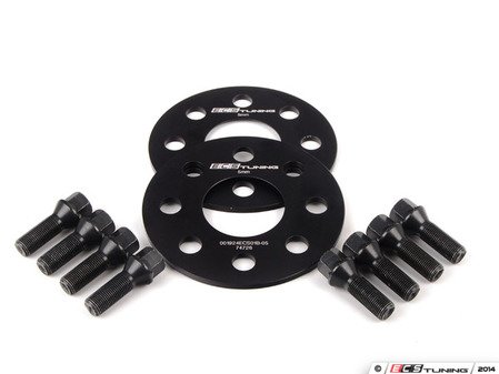 ES#2723079 - 01924ECS01B05KT2 - ECS 5mm Wheel Spacers & ECS Conical Seat Bolt Kit - Aluminum wheel spacers & steel wheel bolt kit made specifically for your MINI's 4x100 bolt pattern - ECS - MINI