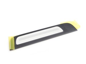 ES#451511 - 8K085337601C - Right Rear Door Sill - Satin Black / Aluminum - Keep your interior looking clean, replace your scuffed door sills - Genuine Volkswagen Audi - Audi