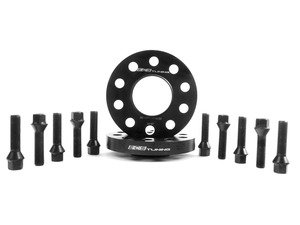 ES#2748292 - 6-ECS-024 - Wheel Spacer & Bolt Kit - 20mm With Black Conical Seat Bolts - Complete kit for two wheels, comes with everything you need to install spacers on your aftermarket wheels - ECS - Audi