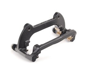 ES#2739994 - 8V0615126B - Front Caliper Carrier - black - right - This bracket secures the caliper to the spindle. - Genuine Volkswagen Audi - Audi