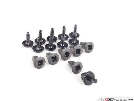 ES#2763228 - N90775001KT3 - Front Fender Liner Hardware Kit - Priced Each - Complete kit to secure one front fender liner - Assembled By ECS - Audi