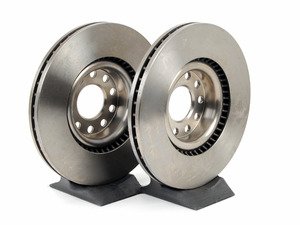 ES#2562348 - 25703KT - Front UV Coated Brake Rotors - Pair (321x30) - Features Brembo's special UV paint treatment that guarantees superior corrosion resistance. - Brembo - Audi