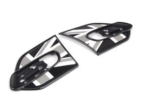 ES#2715037 - 51142347947 - Side scuttle set - Black Jack - Unique MINI design that attaches to the side corner panel - Genuine MINI - MINI