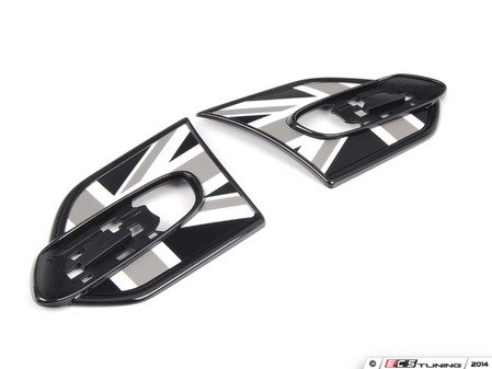ES#2715037 - 51142347947 - Side scuttle set - Black Jack - Unique MINI design that attaches to the side corner panel - Genuine MINI - MINI