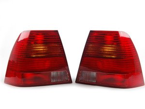 ES#2784531 - 1J5945111SKT -  Early Sedan Tail Light - Pair - Tail lights from 1999 - 2003 sedan models with red/red/red/red lenses - TYC - Volkswagen