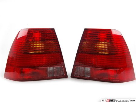 ES#2784531 - 1J5945111SKT -  Early Sedan Tail Light - Pair - Tail lights from 1999 - 2003 sedan models with red/red/red/red lenses - TYC - Volkswagen