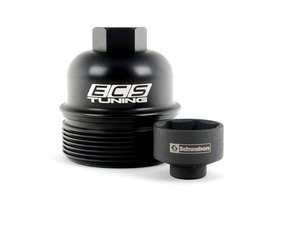 ES#2772003 - 003270ECS01AKT2 - Billet Aluminum Oil Filter Housing With Removal Tool  - Aluminum replacement for plastic OE filter housings with the 32mm socket - ECS - Audi