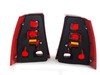 ES#2784510 - 1J9998001 - Golf Variant Tail Light Set - Tail lights from the European Golf Variant model with red/red/amber/red lenses that fit all MK4 Jetta Wagons - TYC - Volkswagen