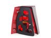 ES#2784510 - 1J9998001 - Golf Variant Tail Light Set - Tail lights from the European Golf Variant model with red/red/amber/red lenses that fit all MK4 Jetta Wagons - TYC - Volkswagen
