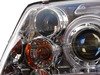 ES#2806890 - 444-VJ99-HL-C - Chrome Projector Headlights - Pair - (NO LONGER AVAILABLE) - With fog lights, with LED halo rings - Spyder - 