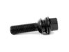 ES#2588139 - PS19D42-MW-ZN - Black Extended Length Wheel Bolt - Priced Each - Replace your rusted and weathered stock lug bolts with a stylish alternative - 57mm shaft (42mm length under seat) - ECS - Audi Volkswagen Porsche