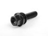 ES#2588142 - PS19D45-MW-ZN - Black Extended Length Wheel Bolt - Priced Each - Replace your rusted and weathered stock lug bolts with a stylish alternative - 60mm shaft (45mm length under seat) - ECS - Audi Volkswagen Porsche