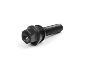 ES#2588142 - PS19D45-MW-ZN - Black Extended Length Wheel Bolt - Priced Each - Replace your rusted and weathered stock lug bolts with a stylish alternative - 60mm shaft (45mm length under seat) - ECS - Audi Volkswagen Porsche