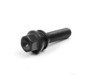 ES#2661304 - PS19D48-MW-ZN - Black Extended Length Wheel Bolt - Priced Each - Replace your rusted and weathered stock lug bolts with a stylish alternative - 63mm shaft (48mm length under seat) - ECS - Audi Volkswagen Porsche