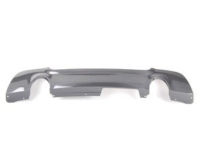 ES#76653 - 51128043897 - M-Sport Lower Rear Valance - Inserts into the center of the M-Sport rear bumper. Featuring dual exhaust outlets - Genuine BMW - BMW