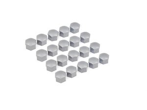 ES#2816762 - 321601173az37kt - Wheel Bolt Cover Set - Grey - Covers the lug bolt head for a cleaner look. 17mm - Genuine Volkswagen Audi - Audi Volkswagen