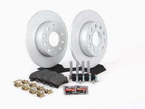 ES#2593880 - 1K0615601ACKT - Genuine Rear Brake Service Kit (260x12) - Everything you need to service your brakes in an afternoon - Genuine Volkswagen Audi - Volkswagen