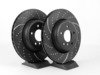 ES#2677959 - GD1219KT - Performance Rear Brake Service Kit - Featuring ECS V5 cross-drilled & slotted rotors and ECS EP24 Enthusiast Performance pads - Assembled By ECS - BMW