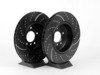 ES#2677959 - GD1219KT - Performance Rear Brake Service Kit - Featuring ECS V5 cross-drilled & slotted rotors and ECS EP24 Enthusiast Performance pads - Assembled By ECS - BMW
