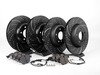 ES#2677968 - GD1390KT1 - Performance Front And Rear Brake Service Kit - Featuring ECS V5 cross-drilled & slotted rotors and ECS EP24 Enthusiast Performance pads - Assembled By ECS - BMW