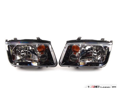 ES#4138 - MK4GLIHK - GLI Headlight Set - (NO LONGER AVAILABLE) - With fog lights and amber turn signal lenses - Hella - 