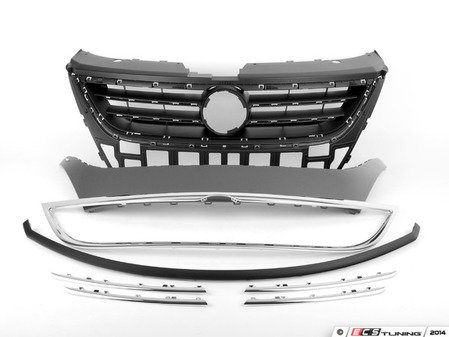 ES#1877868 - 3C8853651PGRU - Radiator grille - Comes primed, ready for paint. Emblem sold separately. - Genuine Volkswagen Audi - Volkswagen