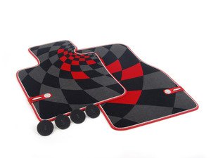 ES#2714989 - 51472354174 - Front Carpet Factory Floor Mats Set JCW Pro - Priced As Set  - (NO LONGER AVAILABLE) - Replace or upgrade to factory MINI mats - Genuine MINI - 