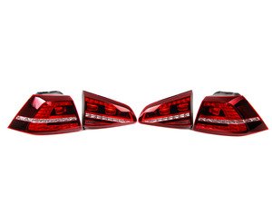 ES#2784478 - 5G0945207KT - European LED Tail Light Set - Cherry Red - (NO LONGER AVAILABLE) - Complete set of LED tail light assemblies from the European MK7 GTI - Genuine European Volkswagen Audi - 