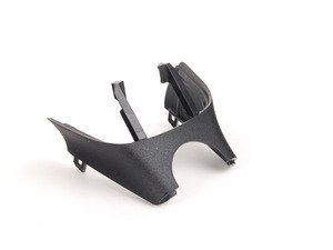 ES#2577188 - 4L0907299AC4PK - Rear View Mirror Trim Cover - Sabre (Black) - Upper trim piece that covers wiring running up the windshield to the headliner - Genuine Volkswagen Audi - Audi
