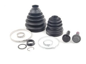 ES#2581795 - 1K0498203AKT - CV Joint installation kit - Includes all the boots and bolts you'll need to service one driveshaft - Assembled By ECS - Volkswagen