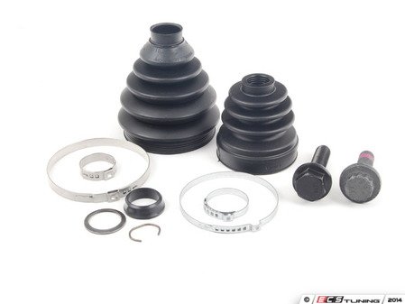 ES#2581795 - 1K0498203AKT - CV Joint installation kit - Includes all the boots and bolts you'll need to service one driveshaft - Assembled By ECS - Volkswagen