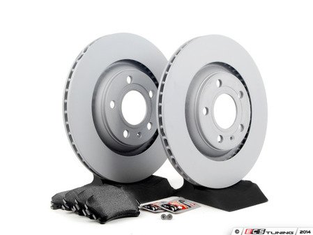 ES#2561958 - 8E0615601RKT - Rear Brake Service Kit - Featuring Zimmermann rotors and ECS DD23 "Daily Driver" ceramic pads. - Assembled By ECS - Audi