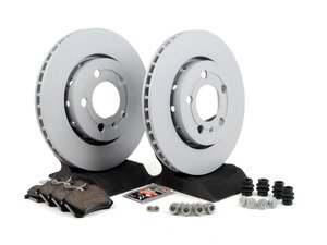 ES#1892013 - 1J0698064 - Rear Brake Service Kit (256x22) - Featuring Zimmerman Rotors and ECS DD23 "Daily Driver" ceramic pads. - Assembled By ECS - Volkswagen