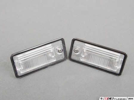 ES#2808801 - 8e0807430bKT - License Plate Light Assembly - Set - Does not include bulbs - Genuine Volkswagen Audi - Audi