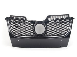 ES#2794981 - 009510BRP01 - Honeycomb Grille - Black With Chrome Strip - Black honeycomb with chrome strips and badge holder - Bremmen Parts - Volkswagen